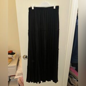 Princess Polly black maxi skirt, size medium, never worn